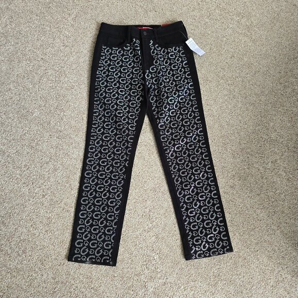 Guess Denim - NWT Guess Women’s Girly G-Stone Rhinestones Slim Jeans Size 4/27